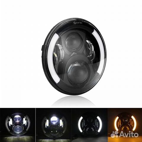 Фары 7 дюймов H4 ближний дальний свет 100W 2 шт Фары 7 дюймов H4 ближний дальний свет 100W 2 шт