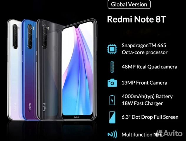 Нулёвый Redmi Note 8T 3/32,NFC Нулёвый Redmi Note 8T 3/32,NFC