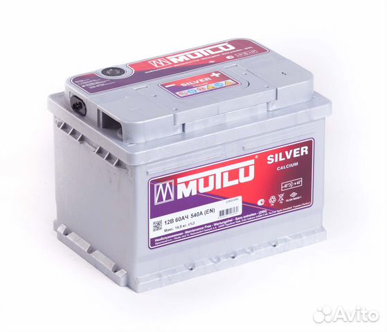 Аккумулятор 60Ah Mutlu 540A silver обратная