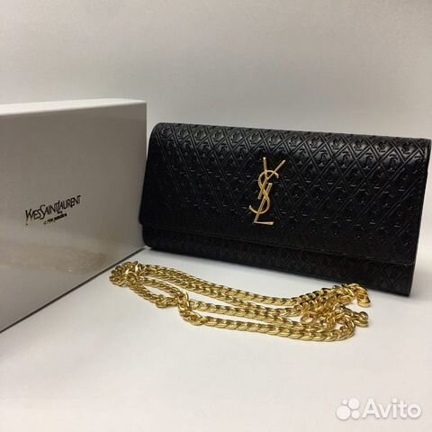 Новая женская сумка клатч из кожи Saint Laurent Новая женская сумка клатч из кожи Saint Laurent