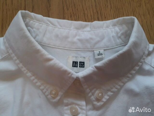 Uniqlo рубашка женская из плотного хлопка Uniqlo рубашка женская из плотного хлопка