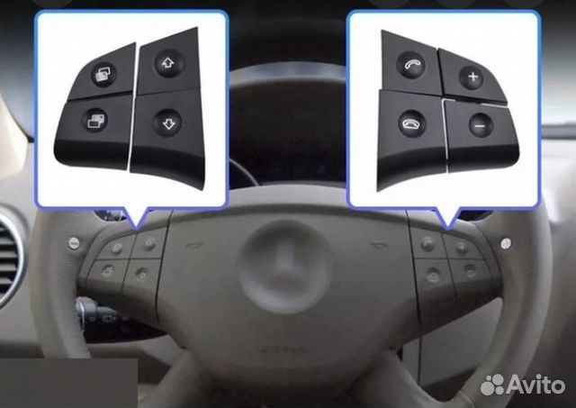 Кнопки на руль Mercedes Benz