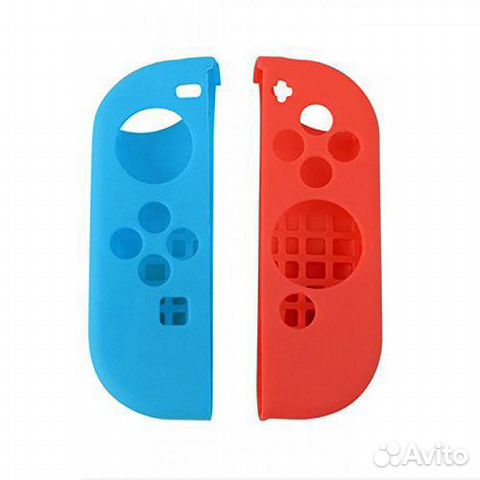 Силиконовые чехлы Switch Joy-Con Голубая+Красная