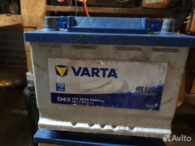 Аккумулятор Varta D43 60Ah 540A 560127054 60Ач 12v