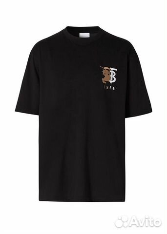Burberry футболка с нашивкой логотипа чёрный Burberry футболка с нашивкой логотипа чёрный