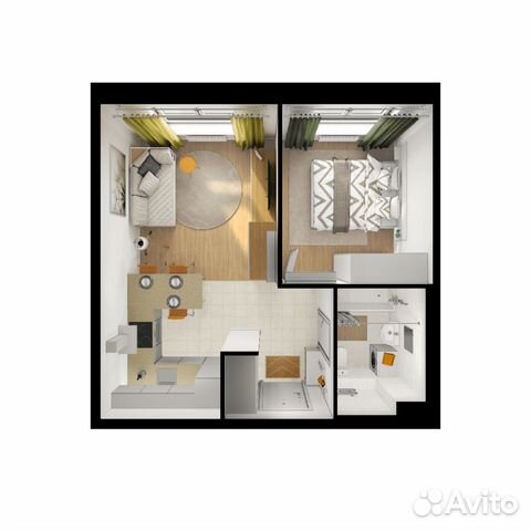 1-к квартира, 37.7 м², 24/25 эт.