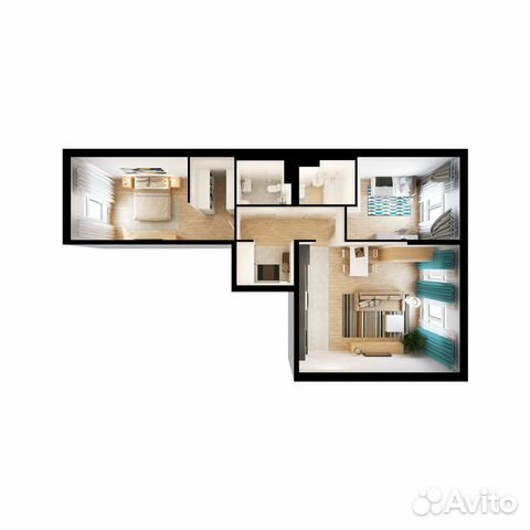 3-к квартира, 78.9 м², 3/14 эт.