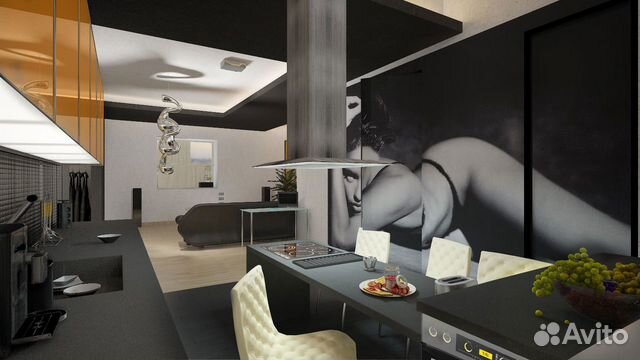 3-к квартира, 90 м², 1/6 эт.