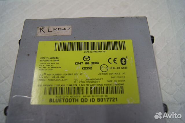 Мазда сх5 KD4766DH0A Блок управления телефоном