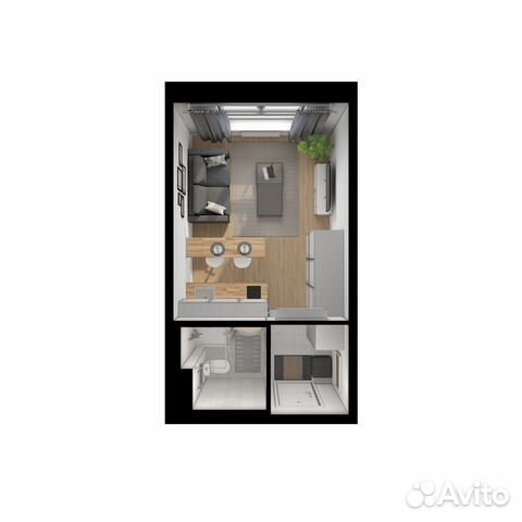 Студия, 19.8 м², 21/25 эт. Студия, 19.8 м², 21/25 эт.