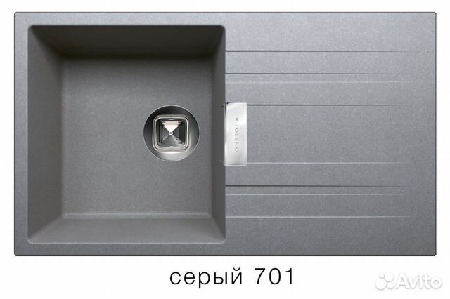 Кухонная мойка tolero loft TL-750 / Серый Кухонная мойка tolero loft TL-750 / Серый