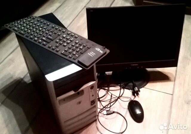Пк Intel.Cel.2x2,4.GHz64 +мон-р19' +клав-ра +мышь