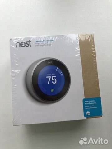 Термостат Nest Thermostat 3rd Gen Stainless Steel Термостат Nest Thermostat 3rd Gen Stainless Steel