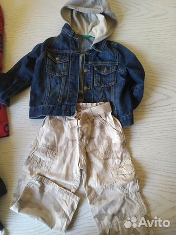 Куртка джинсовая 2-4 г бенеттон для мальчика и вещ Куртка джинсовая 2-4 г бенеттон для мальчика и вещ