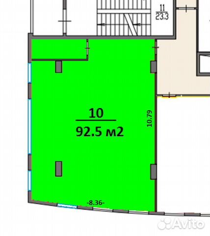 Офисное помещение, 92.5 м² Офисное помещение, 92.5 м²