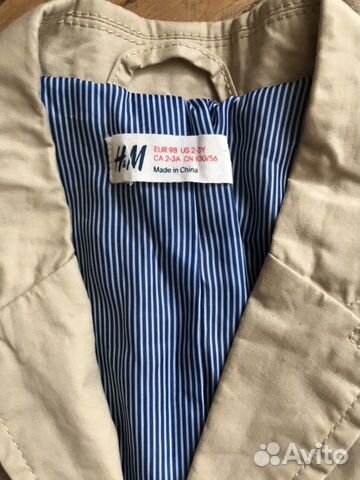 Пиджак новый h&m 98 размер