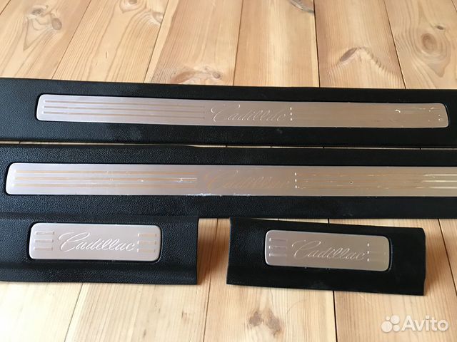 Накладки на пороги Cadillac Escalade III