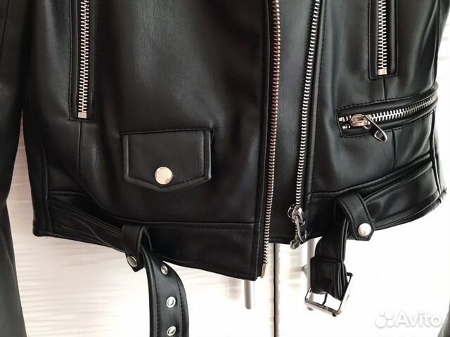 Кожаная куртка Zara S (искств) Кожаная куртка Zara S (искств)