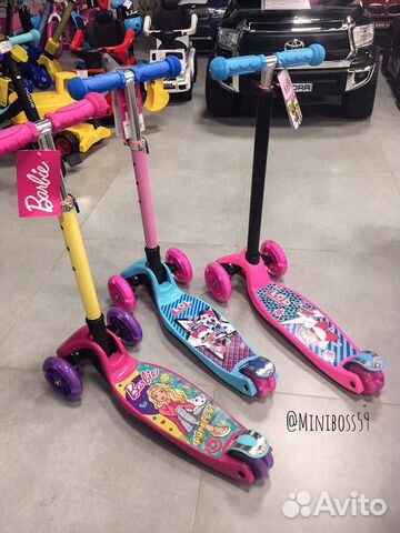 Самокат трехколёсный LOL, Barbie