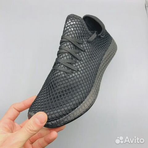 Кроссовки Adidas Deerupt чёрные с белым Кроссовки Adidas Deerupt чёрные с белым