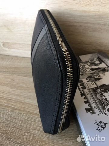 Клатч визитка из натуральной кожи