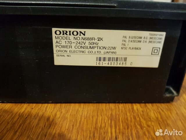 Видеоплеер пишущий orion N688R-VK Видеоплеер пишущий orion N688R-VK