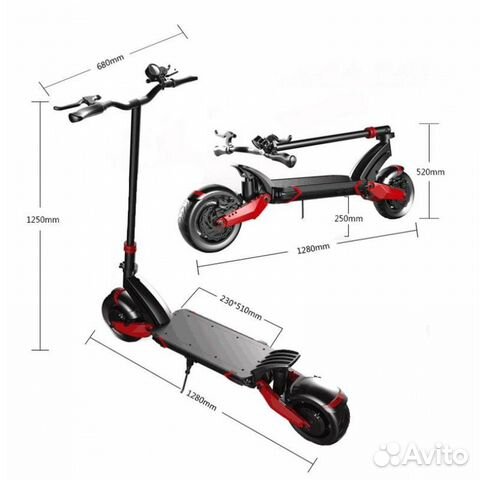 Электросамокат мощный Kugoo G1 + Фары Электросамокат мощный Kugoo G1 + Фары