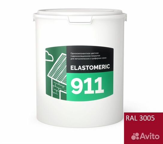 Elastomeric 911 жидкая кровля (6 кг) Elastomeric 911 жидкая кровля (6 кг)