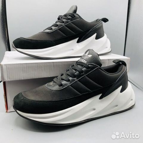 Кроссовки Adidas Sharks чёрные - белые Кроссовки Adidas Sharks чёрные - белые