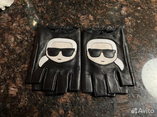 Кожанные митенки Karl Lagerfeld Кожанные митенки Karl Lagerfeld