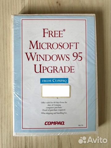 Windows 95 upgrade в заводской упаковке с мануалом Windows 95 upgrade в заводской упаковке с мануалом