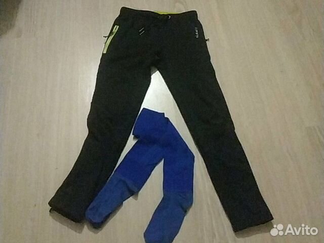 Спортивные штаны и гольфы размер 128-134см
