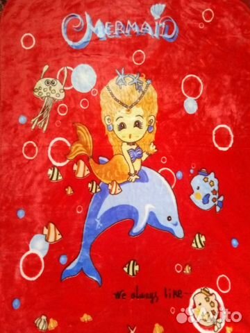 Плед детский новый велсофт 100*130