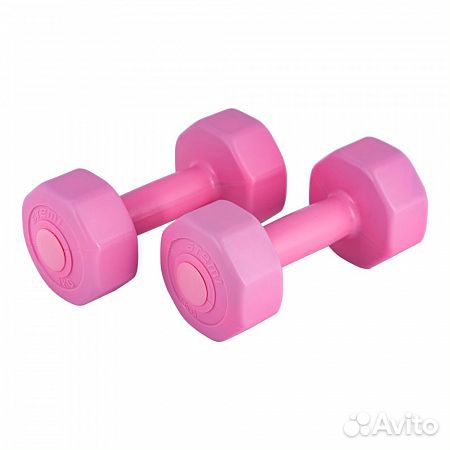 Гантели виниловые Atemi 1 кг, 2 шт