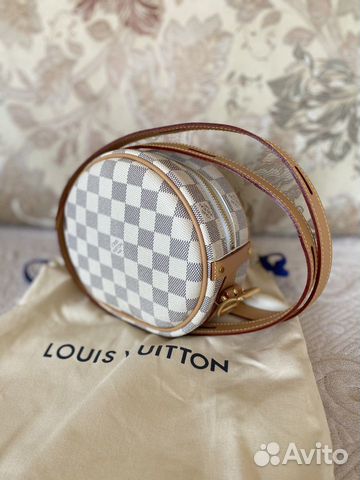 boite chapeau souple pm damier azur