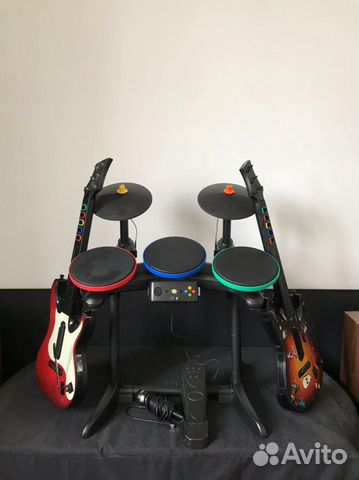Аренда Guitar hero (барабаны и гитары) + xbox 360