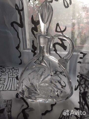 Графин-соусник,Германия,хрусталь и кувшин,хрусталь