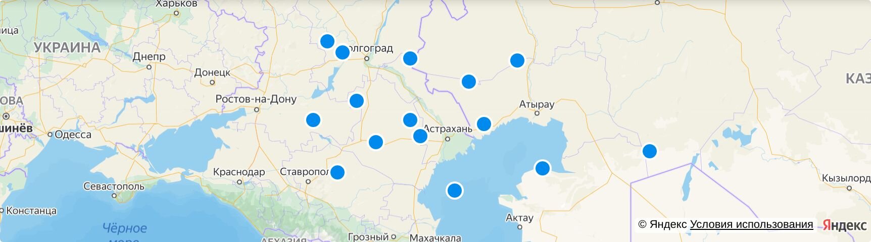 Карта яндыки астраханская область