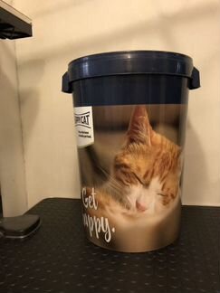 Бак для хранения корма для собак и кошек, 43 литра