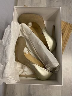 Nando muzi туфли 37 золото/замша