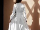Свадебное платье атласное с рукавами объявление продам