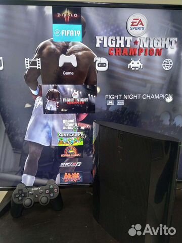 Ps3 super slim 500gb прошитая (hen) 30 игр