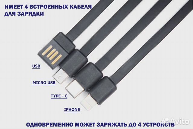 Внешний аккумулятор 20000 mAh на солнечных батарея