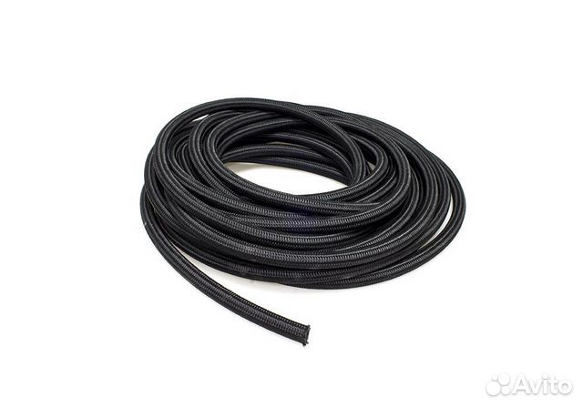 Шланг AN армированный черный в нейлоне