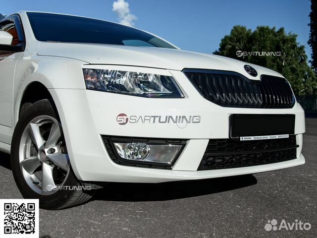 Вставки переднего бампера Октавия Skoda Octavia A7
