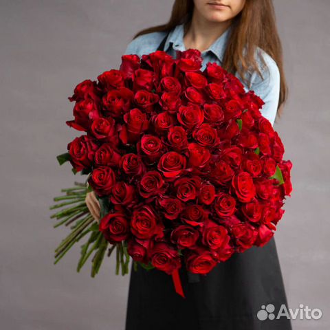 Букет цветы 101 роза