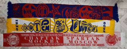 Шарфы фк цска, спартак, ростов