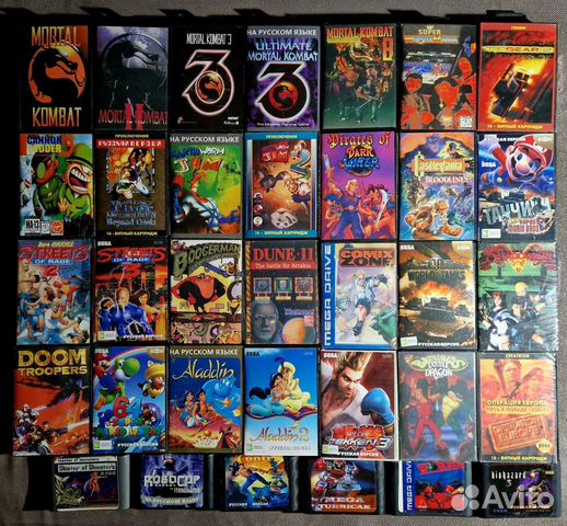 Картриджи для sega 16 bit