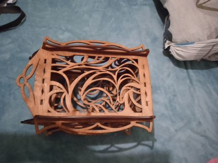 Светильник подвесной из дерева