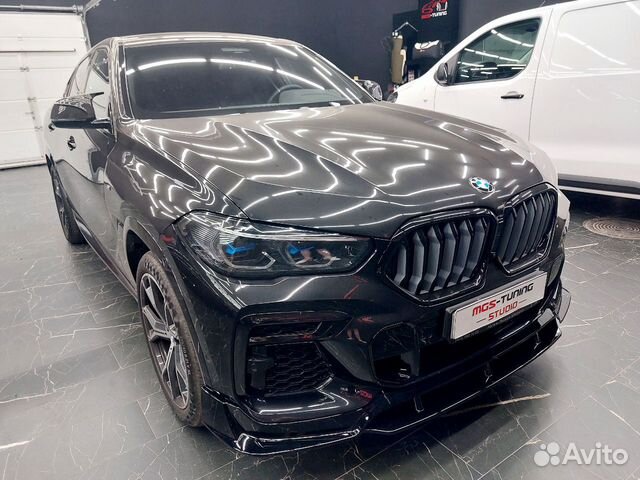 Губа + диффузор с насадками для BMW X6 G06